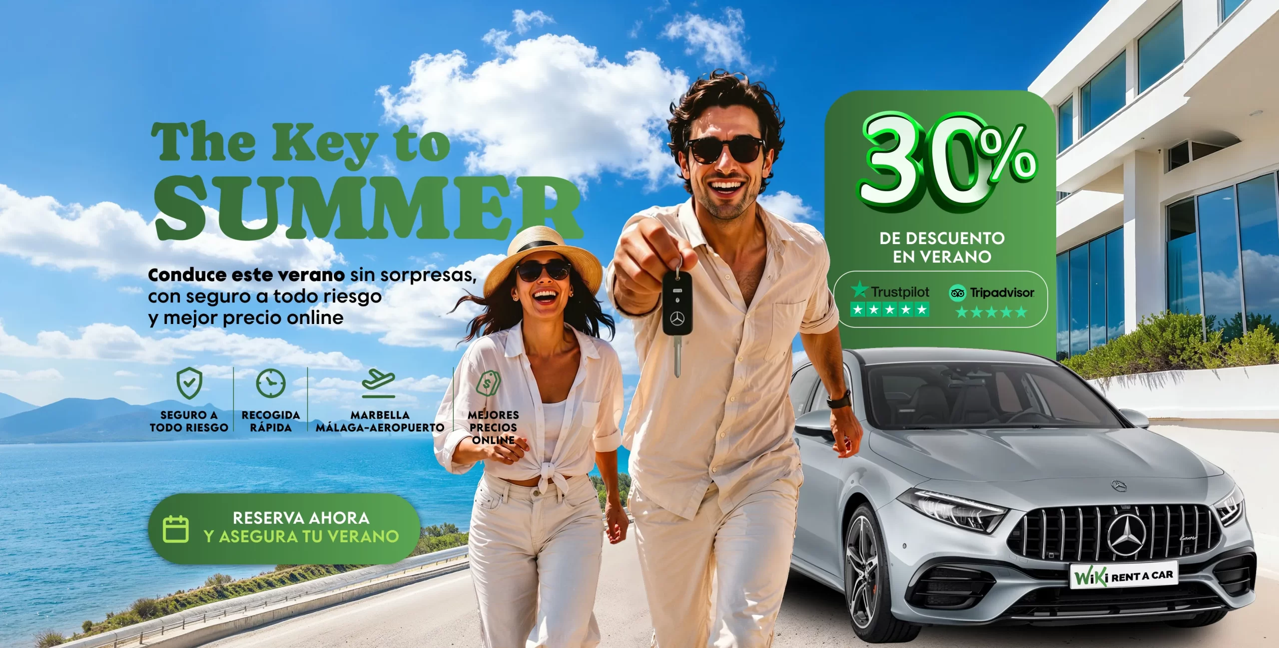 Alquiler de coches en Marbella al mejor precio, seguro a todo riesgo